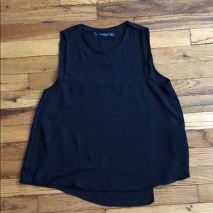 Zara black top sz S